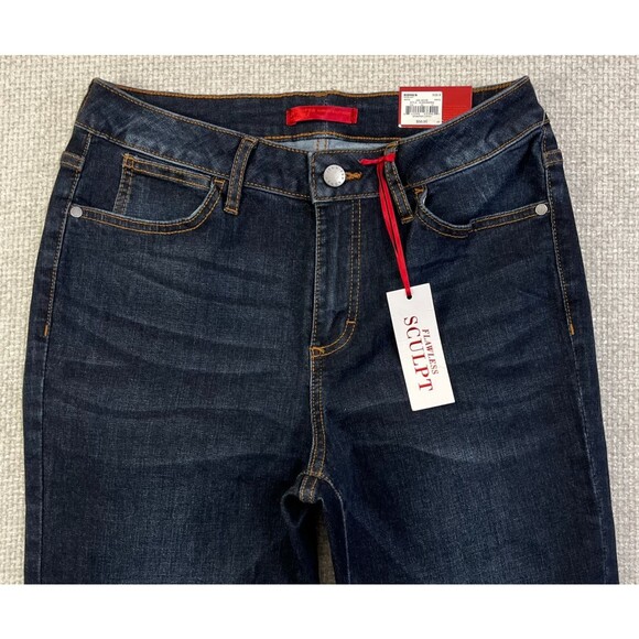 NEW Jennifer Lopez JLo Jeans Flawless Sculpt Bootcut Women's Size 8 Blue Denim - Picture 2 of 14